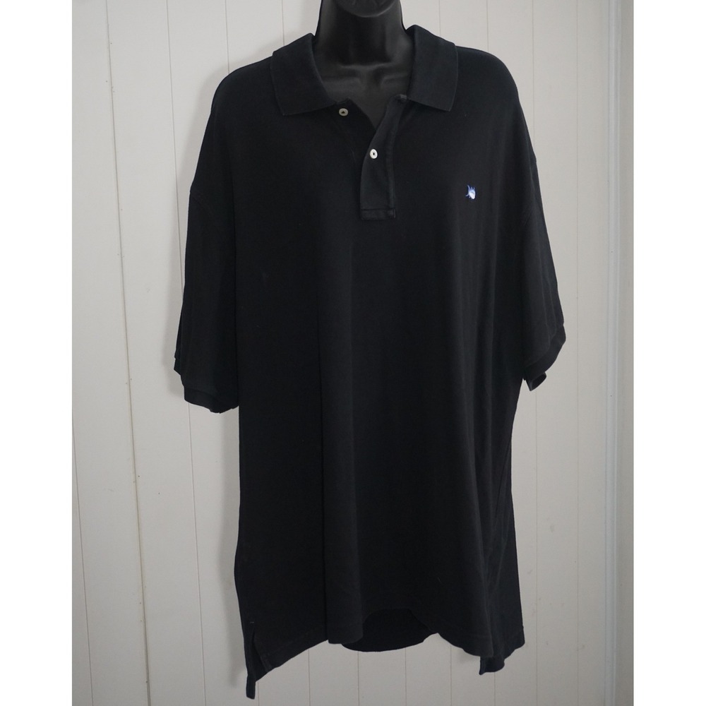 Southern Tide XXL Skipjack Polo Black Cotton Blend Short Sleeve Shirt